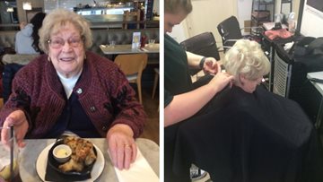 St Andrews care home Resident enjoys pampering and retail therapy day out
